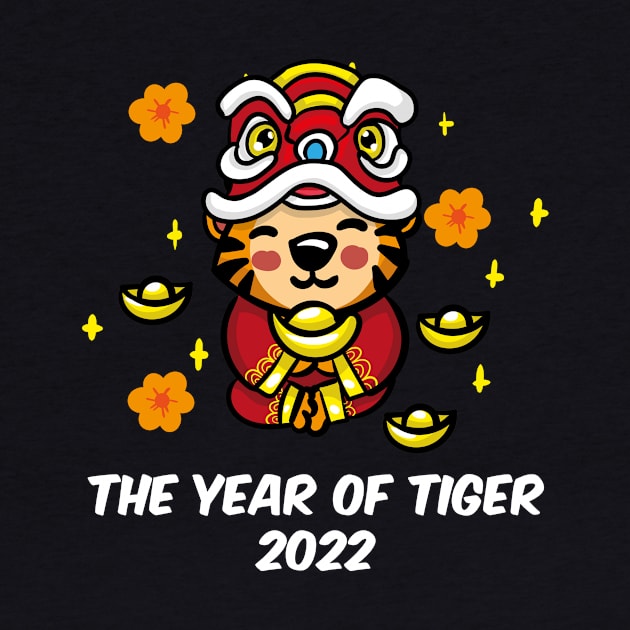 Cute Year Of The Tiger 2022 by LetsBeginDesigns
